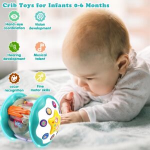 Cozybuy Baby Toys 6 to 12 Months, Musical Toys for Babies 6-12 Months, Light Up Crib Toys for Infants 0-6-12 Months, Crawling Learning Infant Toys 0-18 Month Toddlers 1 2 3 Year Old Boy Girl