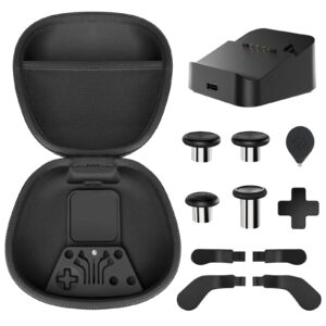 DUXICEPIN Complete Component Pack for Xbox Elite Controller Series 2 / Series 2 Core, Xbox Accessories Includes 1 Carrying Case, 1 Charging Dock, 4 Paddles, 4 Thumbsticks, 1 D-Pads & 1 Adjustment Tool