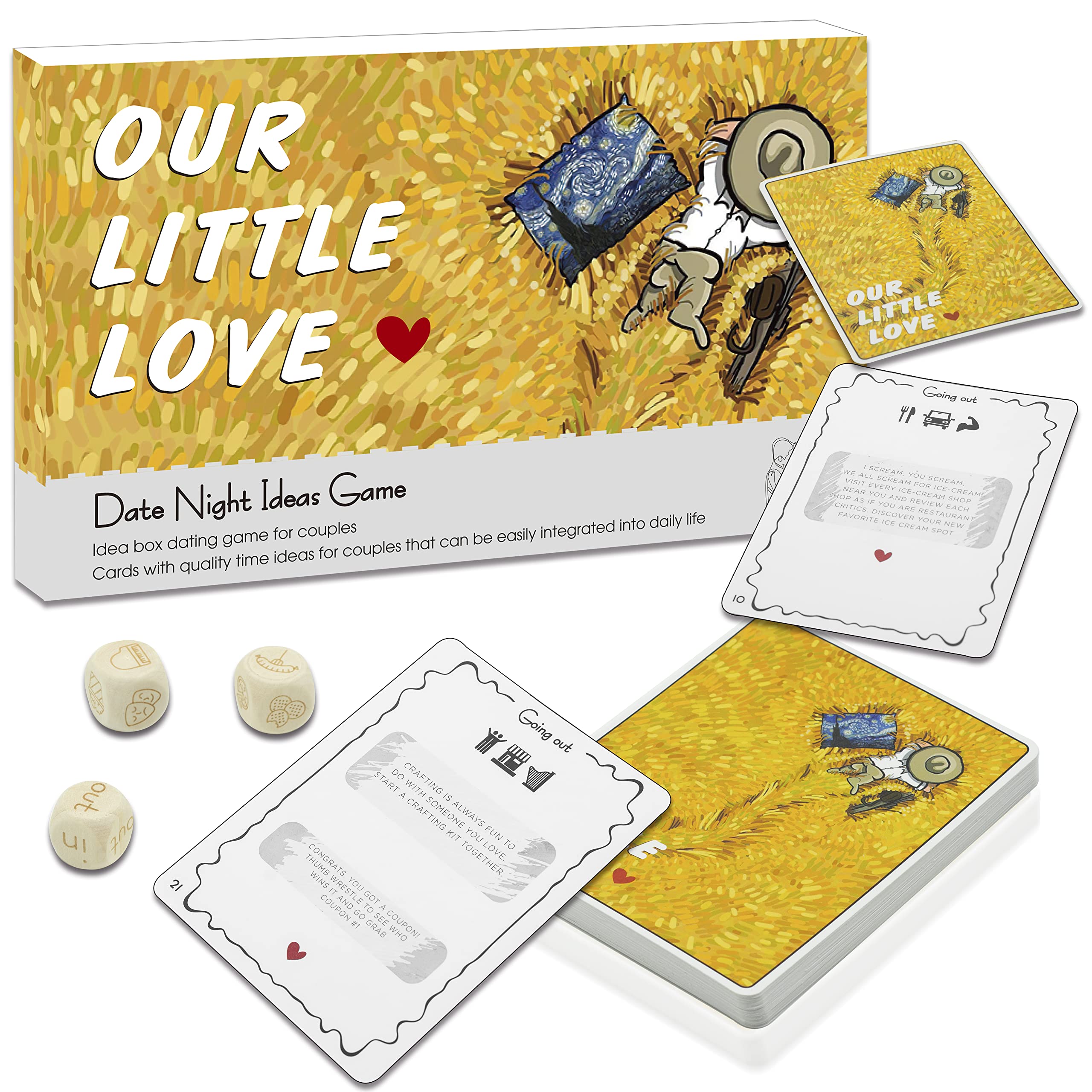 Date Night Ideas Cards for Couples - Funny Romantic Scratch Off Card Deck Game for Date Night - Great Gift Lovely Time for Boyfriend/Husband/Girlfriend/Wife on Anniversary