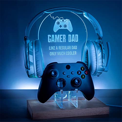 Personalised Name Engraved Controller Hanger, RGB LED Gaming Station, Gamer Gift, Gamer LED Sign - Apex Legends | Gaming Accessories | Gaming Decor