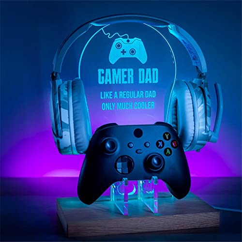 Personalised Name Engraved Controller Hanger, RGB LED Gaming Station, Gamer Gift, Gamer LED Sign - Apex Legends | Gaming Accessories | Gaming Decor