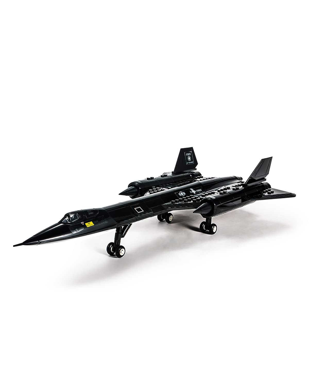 dOvOb Military SR-71 Reconnaissance Blackbird Air Force Building Block Set (183 Pieces), Aircraft Jet Building and Military Toys Gifts for Kid and Adult