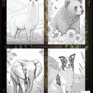 101 Animals Coloring book Vol. 1: Great Gift for Boys & Girls Ages 4-8, 4-10, or Adults looking for Relaxation / Stress-Relief