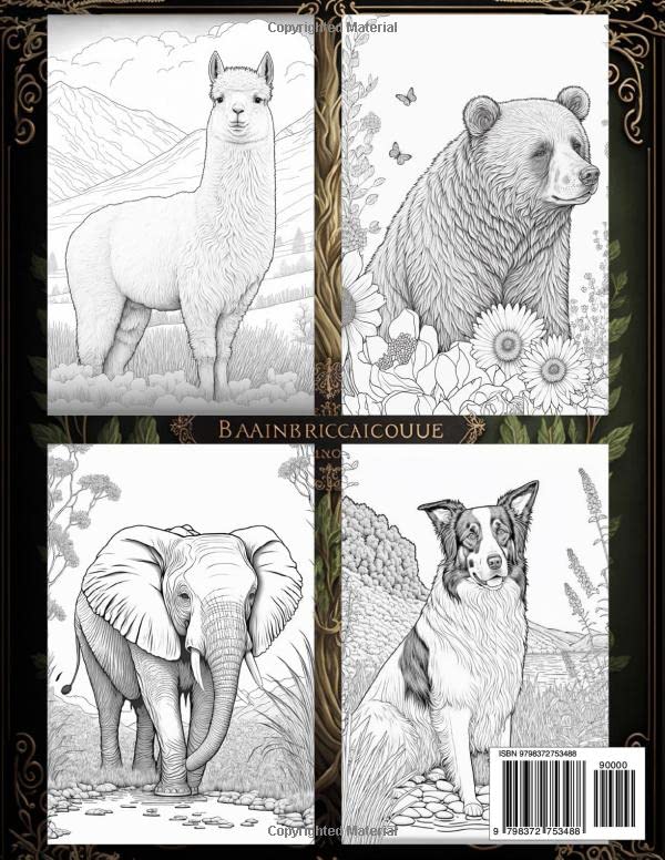 101 Animals Coloring book Vol. 1: Great Gift for Boys & Girls Ages 4-8, 4-10, or Adults looking for Relaxation / Stress-Relief