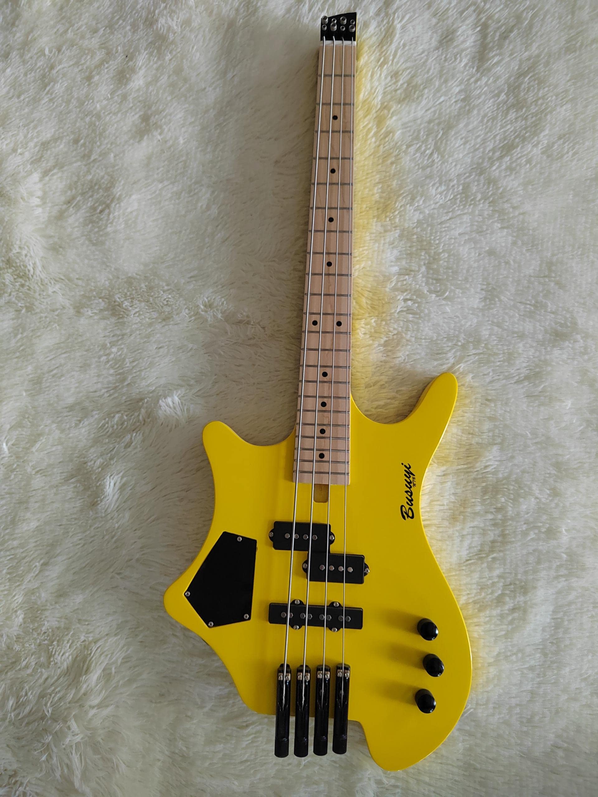 4 String Bass/ 6 String Lead Headless Fretless Bass Busuyi Guitar Right