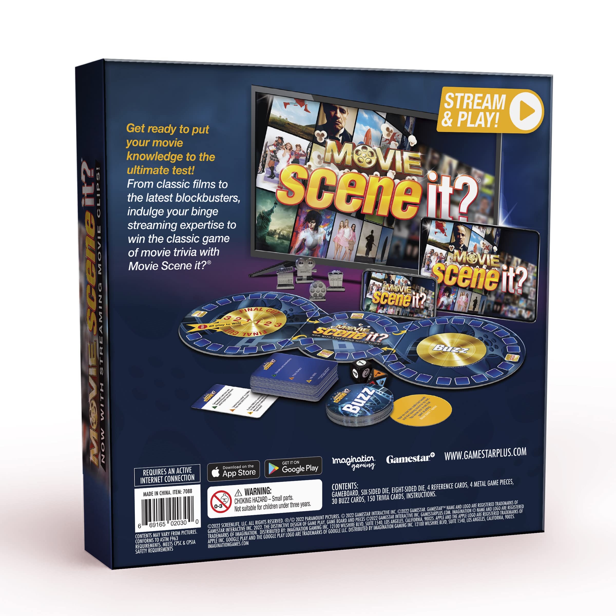 Imagination Gaming Scene It? Movie Trivia Board Game, The Ultimate Movie Knowledge Test, Puzzle-Solving Family Party Game, Stream Real Clips with Gamestar App