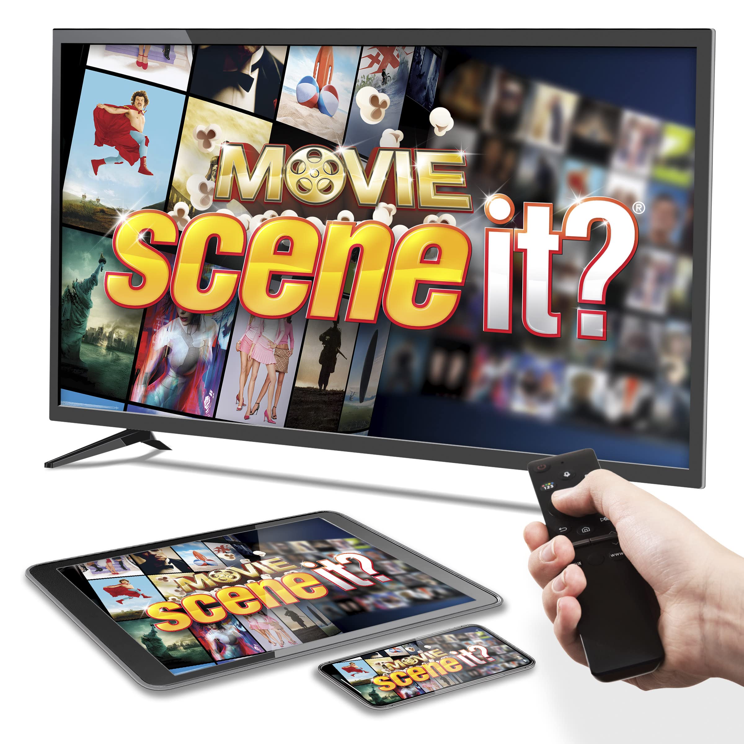 Imagination Gaming Scene It? Movie Trivia Board Game, The Ultimate Movie Knowledge Test, Puzzle-Solving Family Party Game, Stream Real Clips with Gamestar App