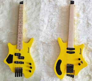 4 string bass/ 6 string lead headless fretless bass busuyi guitar right