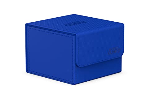 Ultimate Guard Sidewinder 133+, Deck Box for 133 Double-Sleeved TCG Cards, Blue, Magnetic Closure & Microfiber Inner Lining for Secure Storage