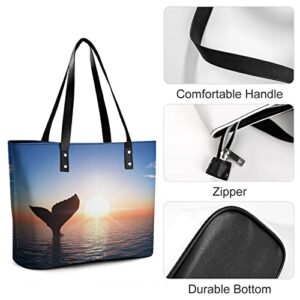 Womens Handbag Dolphin Leather Tote Bag Top Handle Satchel Bags For Lady