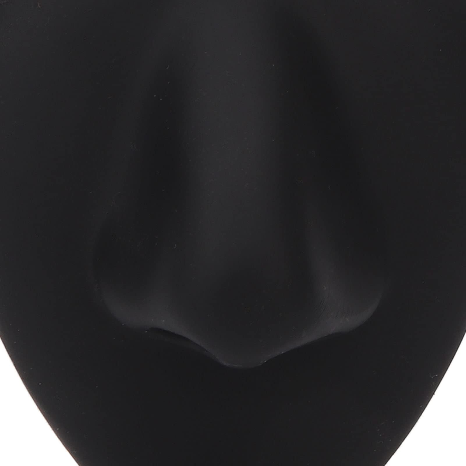 Silicone Nose Model, Simulated Black Nose Model for Acupuncture Teaching Instructions Jewelry Display