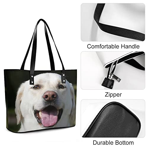 Womens Handbag Animal Dog Leather Tote Bag Top Handle Satchel Bags For Lady