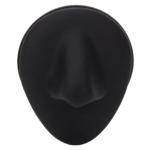 Silicone Nose Model, Simulated Black Nose Model for Acupuncture Teaching Instructions Jewelry Display