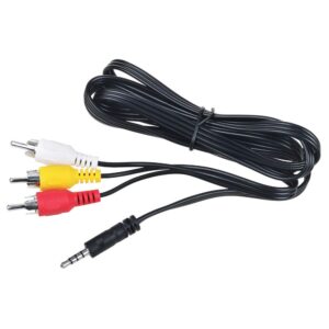 kybate 5ft AV A/V Audio Video TV Cable Cord Lead for Canon ZR100 ZR500 ZR600 ZR700 ZR800