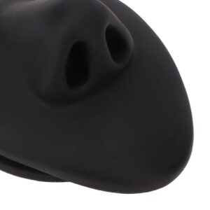 Silicone Nose Model, Simulated Black Nose Model for Acupuncture Teaching Instructions Jewelry Display