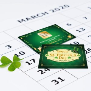 TOIcube 48PCS St.Patrick’s Day Fortune Cards – Shamrock Irish Lucky Scratch Off Games Supplies Activity