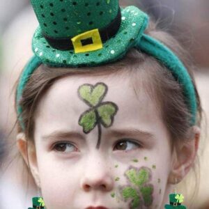 St Patrick's Day Earrings for Women Girls,Shamrock Dangle Earrings Green Clover Hat Drop Earrings Good Luck Hat earrings st. patricks day accessories Jewelry Gift (F)