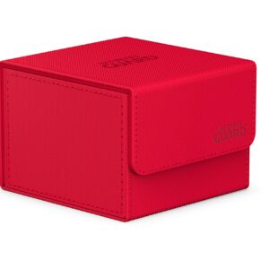 Ultimate Guard Sidewinder 133+, Deck Box for 133 Double-Sleeved TCG Cards, Red, Magnetic Closure & Microfiber Inner Lining for Secure Storage