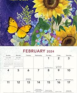 Be Here Now 2024 Wall Calendar: Teachings from Ram Dass | 12" x 24" Open | Amber Lotus Publishing