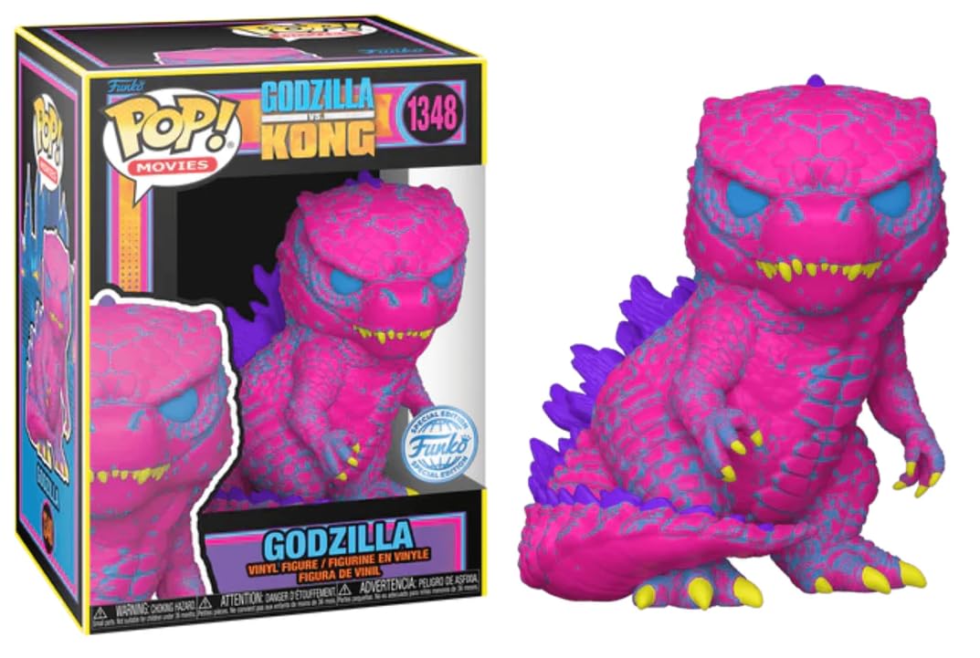 Funko POP! Godzilla vs. Kong Blacklight Godzille 3.75" Vinyl Figure (#1348)