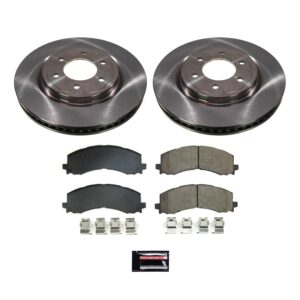 Power Stop Front KOE8744 Stock Replacement Brake Pad and Rotor Kit Autospecialty