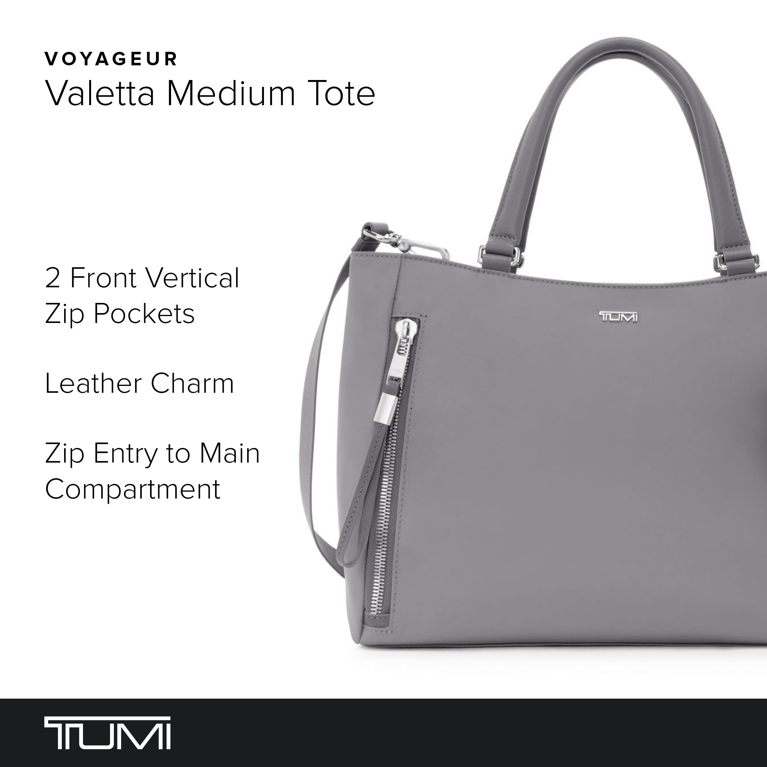 TUMI Voyageur Valetta Medium Tote - Fog