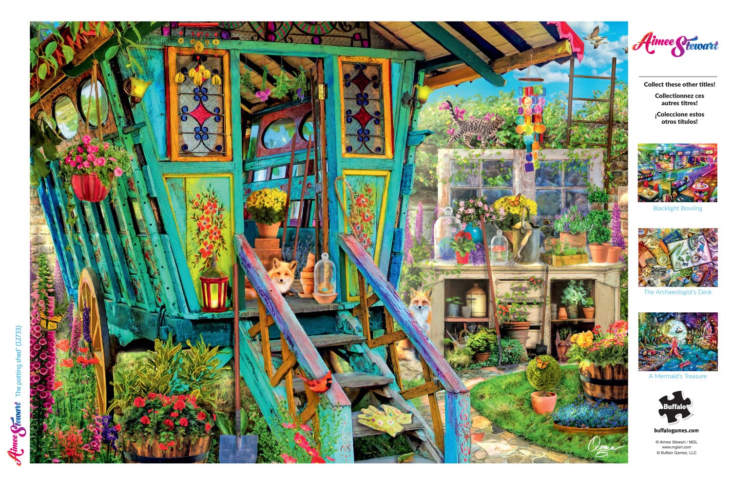 Buffalo Games - Aimee Stewart - The Potting Shed - 1000 Piece Jigsaw Puzzle for Adults Challenging Puzzle Perfect for Game Nights - Finished Puzzle Size is 26.75 x 19.75