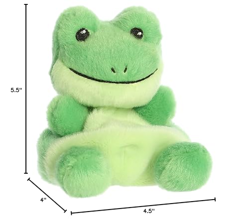 Aurora® Adorable Palm Pals™ Ribbits Frog™ Stuffed Animal - Pocket-Sized Play - Collectable Fun - Green 5 Inches