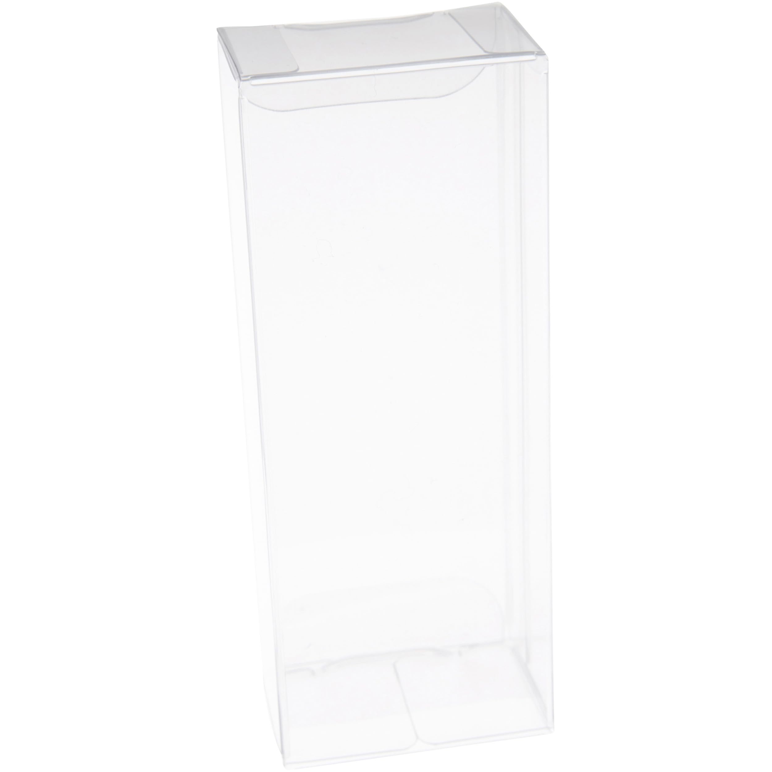 Plymor Clear Folding Action Figure Storage / Display Protector Box, 1.75" W x 1.25" D x 4.5" H, fits 3.75" Figures, 20-Pack