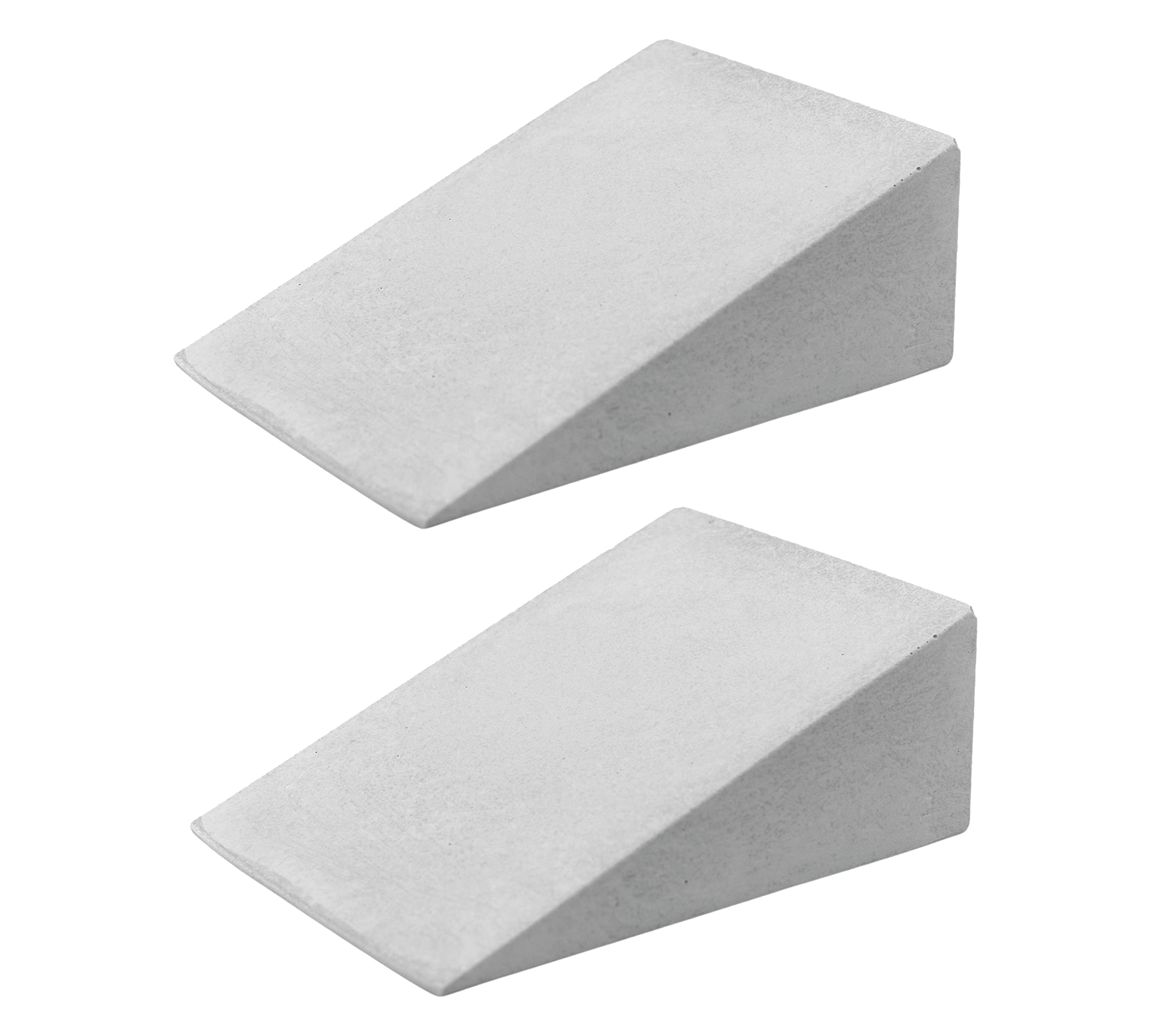 Teak Tuning 2PK Monument Series Concrete Fingerboard Medium Kicker Ramp Obstacles - 4" Long, 1.5" Tall - Ultra Premium, Super Durable Polymer Modified Concrete - Sterling Gray Colorway