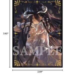 60PCS Anime Card Sleeves MTG Card Shiled Board Game Trading Cards Loader Deck PKM Protector for TCG Standard Size Cards 67x92mm (Laser Saber)