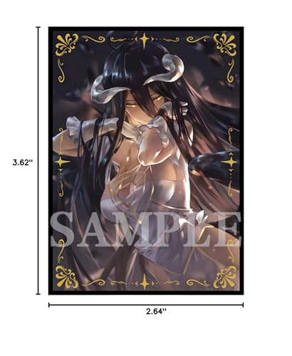 60PCS Anime Card Sleeves MTG Card Shiled Board Game Trading Cards Loader Deck PKM Protector for TCG Standard Size Cards 67x92mm (Laser Saber)