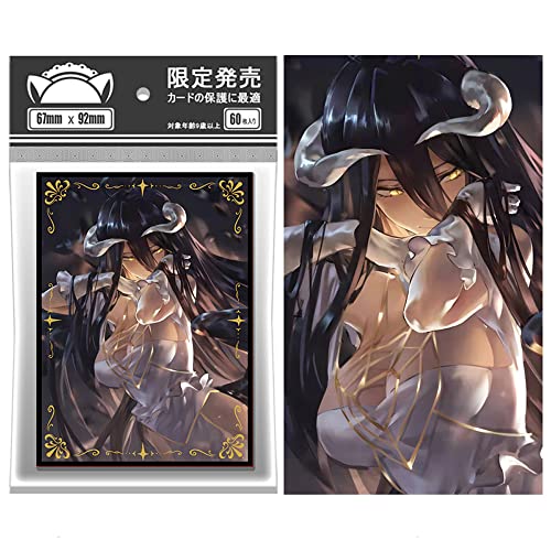 60PCS Anime Card Sleeves MTG Card Shiled Board Game Trading Cards Loader Deck PKM Protector for TCG Standard Size Cards 67x92mm (Laser Saber)