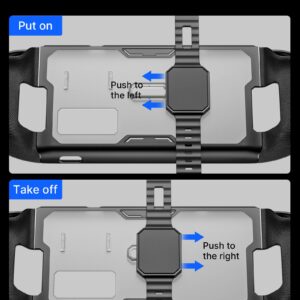 JSAUX PC0104 ModCase for Steam Deck, Steam Deck Case with Detachable Front Shell Include Protective Case, Face Cover,Metal Bracket and Strap-Basic Set
