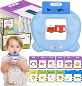 sekeahu learning toddler toys for 2 3 4 5 6 year old boys and girls gifts, learning talking flash cards with 224 sight words, speech therapy toys, autism sensory toys