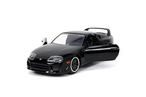 Fast & Furious 1:32 1995 Toyota Supra Die-Cast Car, Toys for Kids and Adults(Black)