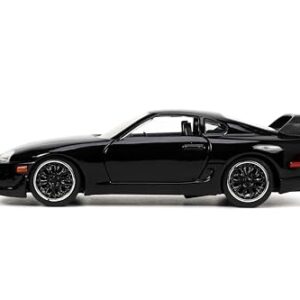 Fast & Furious 1:32 1995 Toyota Supra Die-Cast Car, Toys for Kids and Adults(Black)