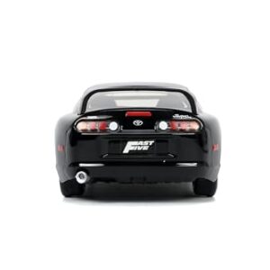 Fast & Furious 1:32 1995 Toyota Supra Die-Cast Car, Toys for Kids and Adults(Black)