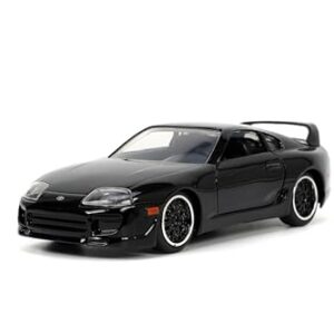 Fast & Furious 1:32 1995 Toyota Supra Die-Cast Car, Toys for Kids and Adults(Black)