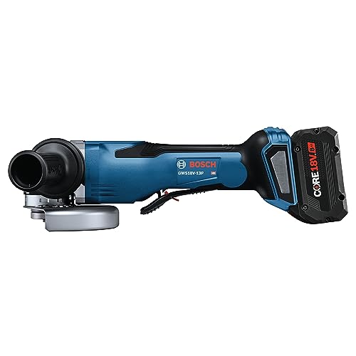 BOSCH GWS18V-13PB14 PROFACTOR™ 18V 5 – 6 In. Angle Grinder with Paddle Switch with (1) CORE18V® 8 Ah High Power Battery