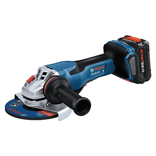 BOSCH GWS18V-13PB14 PROFACTOR™ 18V 5 – 6 In. Angle Grinder with Paddle Switch with (1) CORE18V® 8 Ah High Power Battery