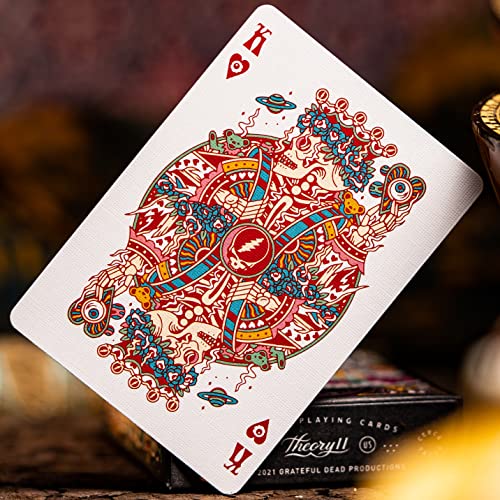 theory11 Grateful Dead Playing Cards Premium Deck with Iconic Band-Themed Artwork