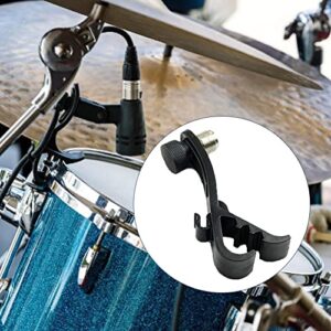 Drum Microphone Clip TAODAN 2PCS 11.6x2.3x4.6mm Microphone Securing Clips, Shockproof Musical Instrument Supplies, Lapel Microphone Clip, Lavalier Mic Clip