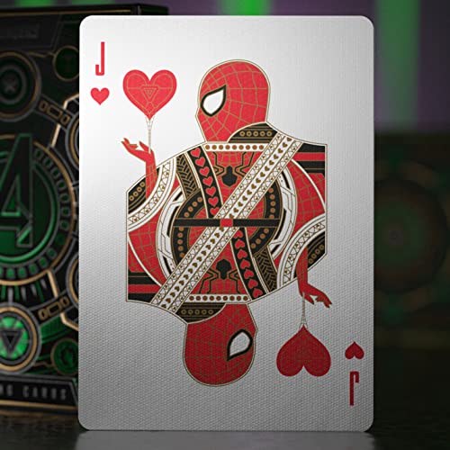 theory11 Avengers Green Edition Premium Playing Cards - Marvel Studios' The Infinity Saga Deck