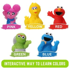 Sesame Street 10 Piece Finger Puppet Set - Party Favors, Educational, Bath Toys, Floating Pool Toys, Beach Toys, Finger Toys, Playtime