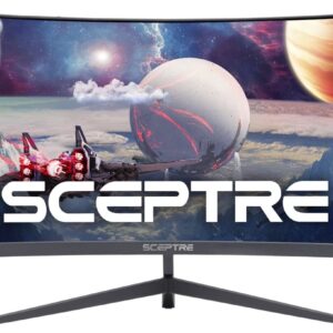 CYBERRPOWERPC Gamer Xtreme VR Gaming PC, Black & Sceptre 30-inch Curved Gaming Monitor 21:9 2560x1080 Ultra Wide Ultra Slim HDMI DisplayPort up to 200Hz Build-in Speakers, Metal Black (C305B-200UN1)