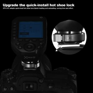 Godox XproII-N TTL Wireless Flash Trigger Transmitter,2.4G X System HSS 1/8000s,11 Customizable 5 Group Button,Bluetooth Connection,Multi-Flash Trigger Compatible for Nikon Cameras (XproII-N)