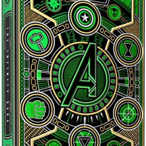 theory11 Avengers Green Edition Premium Playing Cards - Marvel Studios' The Infinity Saga Deck