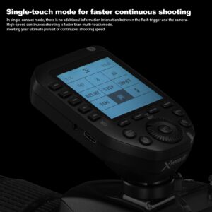 Godox XproII-N TTL Wireless Flash Trigger Transmitter,2.4G X System HSS 1/8000s,11 Customizable 5 Group Button,Bluetooth Connection,Multi-Flash Trigger Compatible for Nikon Cameras (XproII-N)