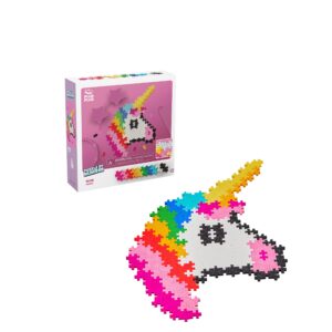 Plus Plus - Puzzle By Number - 250 Piece Unicorn - Construction Building Stem / Steam Toy, Interlocking Mini Puzzle Blocks for Kids